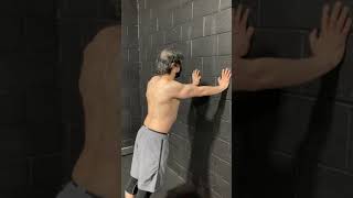 Wall Serratus Anterior Pushup [upl. by Yenruoj]