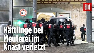 Gefängnismeuterei Polizei stürmt Knast in Thüringen  JVA Untermaßfeld [upl. by Ggerc]