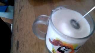 Aerolatte Review Frothing Cold Milk In Under 1 Minute [upl. by Nicholl]