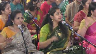 Thyagaraja Aradhana in Bay Area CA USA on 30th Jan 2024 [upl. by Cher]