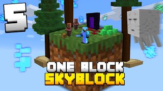 Minecraft Skyblock But You Only Get ONE BLOCK 5 [upl. by Shushan378]