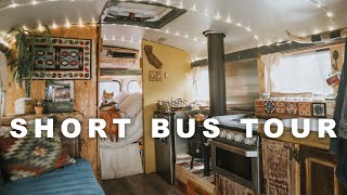 Short Bus Conversion Build with Bathroom gypsyfrenchie [upl. by Anelaj]